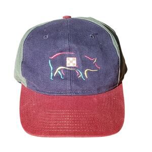 Purina Farms Embroidered Piggy Color-block Snapback Cap